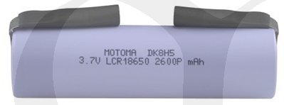 Baterie nabíjecí Li-Ion LCR18650 3,7V/2600mAh 5C s páskovými vývody