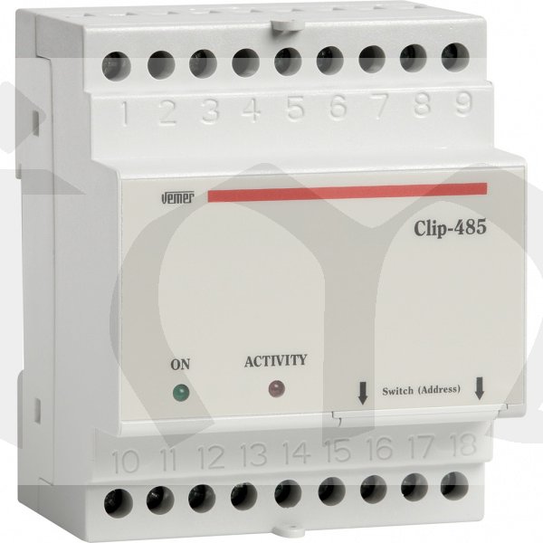 CLIP-485 - koncentrátor S0 - RS485