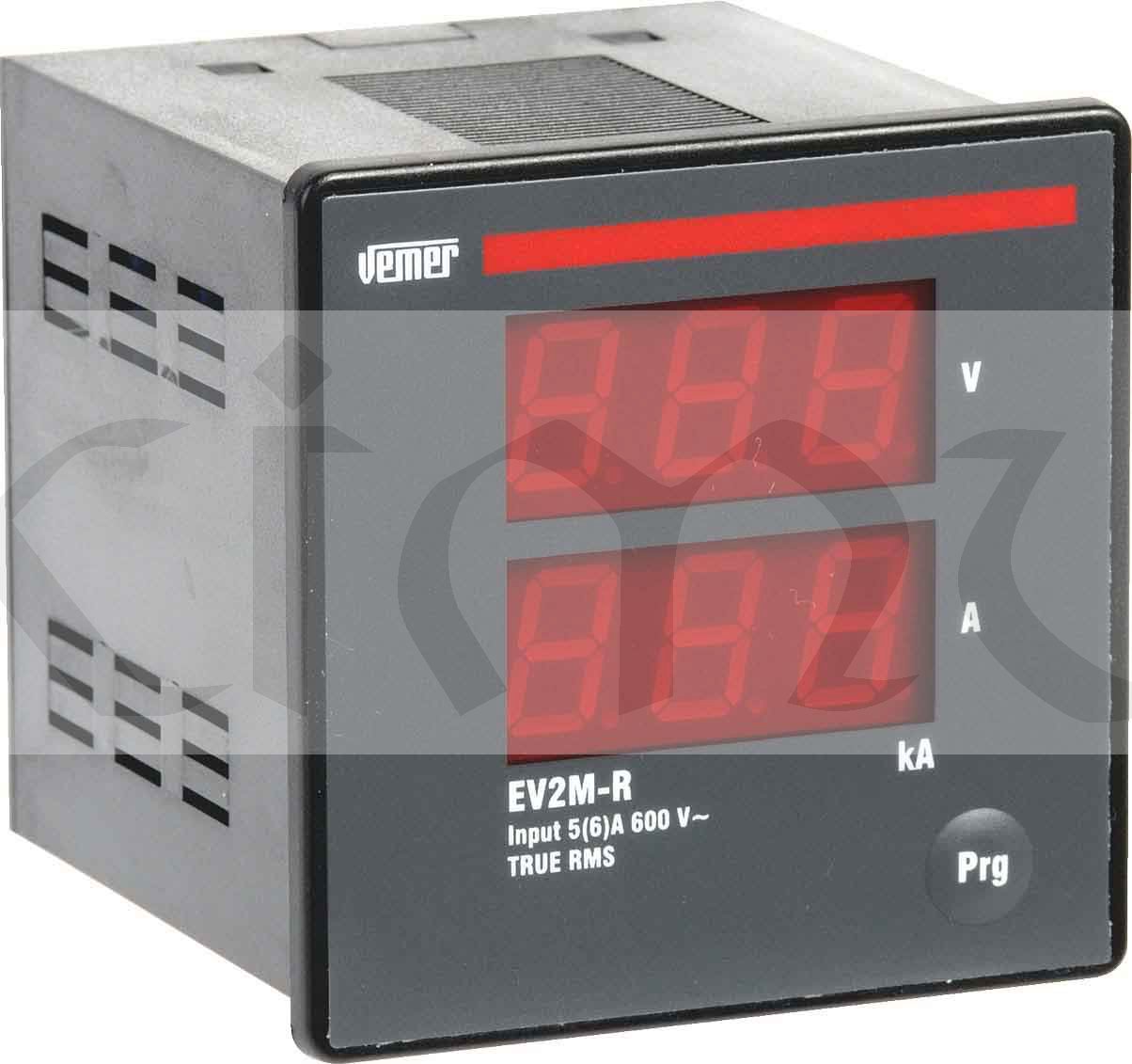 Ampérvoltmetr EV2M-R, x/5A, 600V