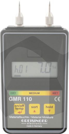 GMR 110 - Odporový měřič vlhkosti materiálů s integrovanými měřícími hroty